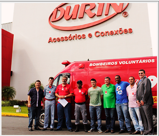 Durín faz doação de ambulância para o Corpo de Bombeiros Voluntários de Araquari/SC