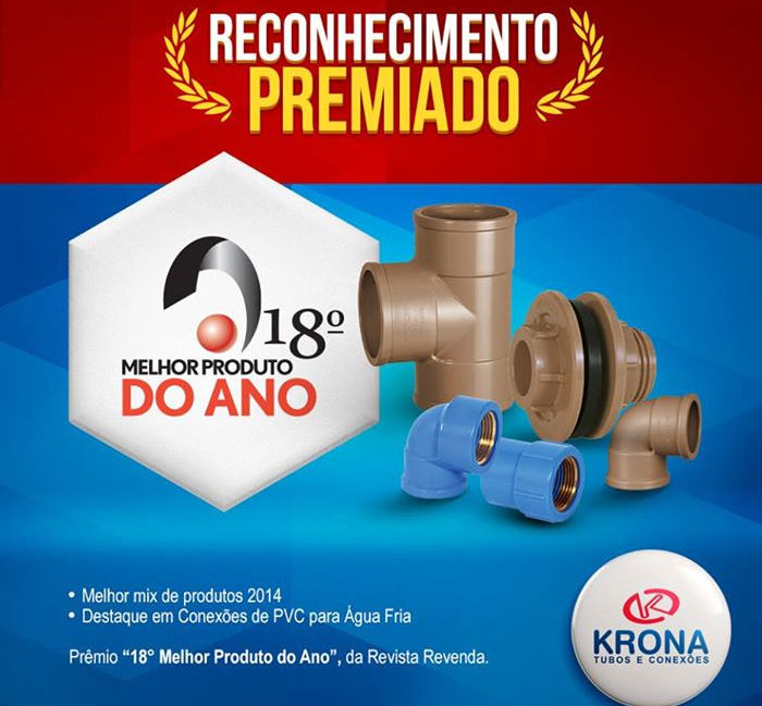 KRONA GANHA PRÊMIO 18º Melhor Produto do Ano