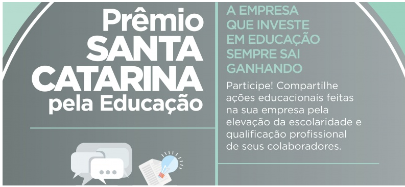 FIESC prorroga prazo para inscrição no PRÊMIO SANTA CATARINA PELA EDUCAÇÃO