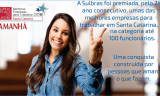 SULBRAS foi premiada, pelo 2º  ano consecutivo, uma das melhores empresas para trabalhar em SC, na categoria até 100 funcionários.