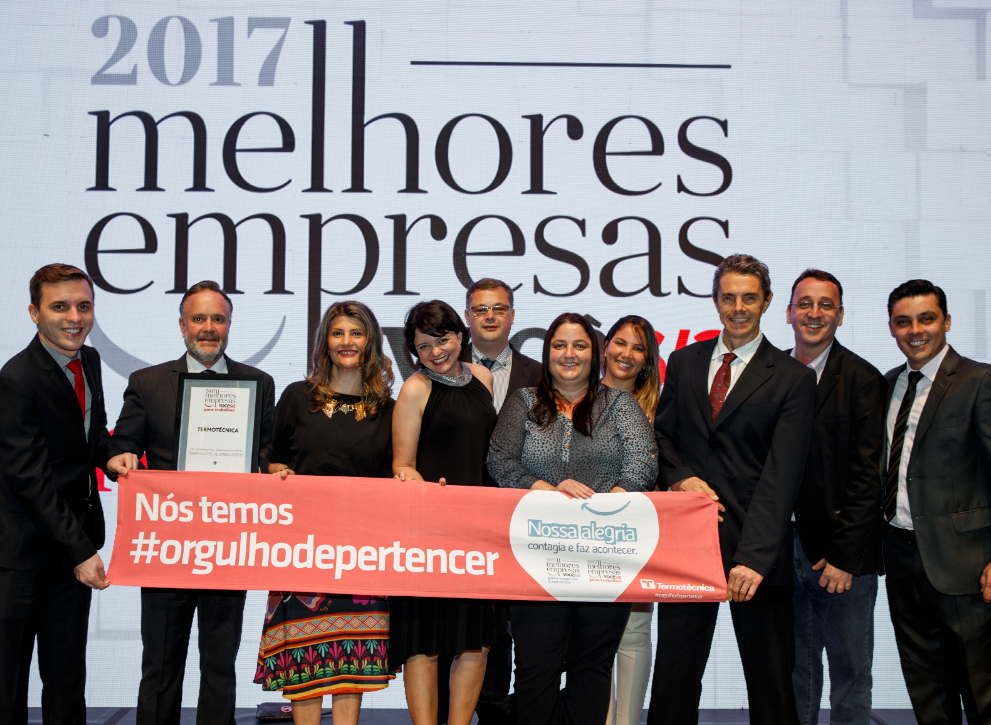 TERMOTÉCNICA – pela quarta vez consecutiva, entre as 150 Melhores Empresas para Trabalhar no Brasil