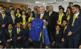 VICE-CAMPEÕES MUNDIAIS EM EDUCAÇÃO PROFISSIONAL são recebidos por Michel Temer