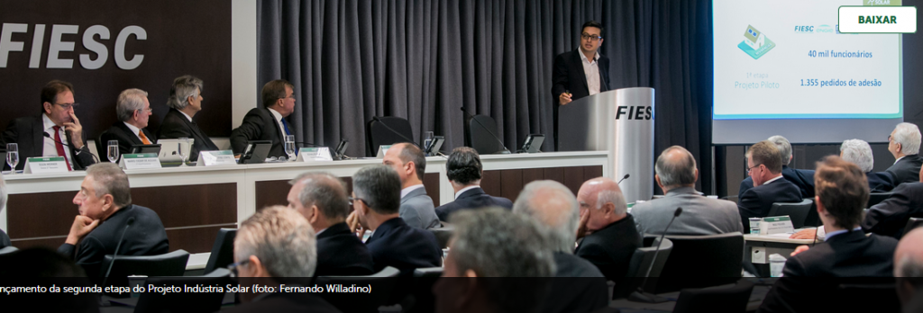 ENERGIA SOLAR autofinanciável para a indústria catarinense