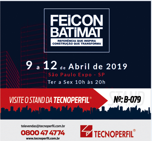 TECNOPERFIL –  Estará presente na 25ªedição da Feicon/Batimat