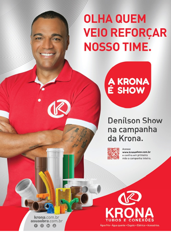 KRONA é show em nova campanha com craque Denílson