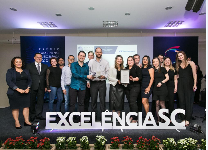TERMOTÉCNICA comemora a conquista do Troféu Prata do Prêmio Catarinense da Excelência 2019