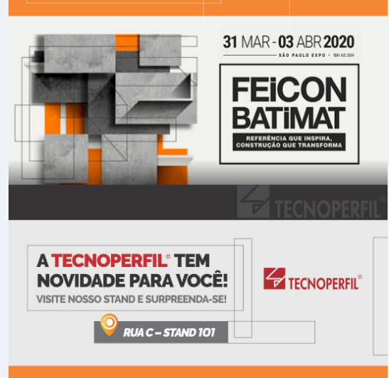 TECNOPERFIL estará presente na 26ª edição da FEICON/BATIMAT