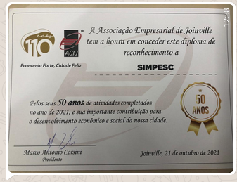 HOMENAGEM SIMPESC 50 ANOS