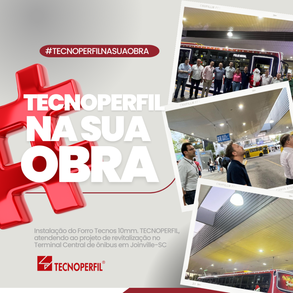 #TECNOPERFILNASUAOBRA: Revitalização no Terminal Central de ônibus em Joinville-SC