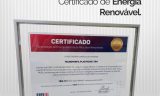 TECNOPERFIL recebe o Certificado de Energia Renovável