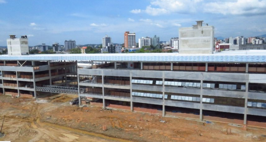 SAIBA COMO ESTÁ ANDAMENTO da construção do complexo educacional da FIESC em Joinville