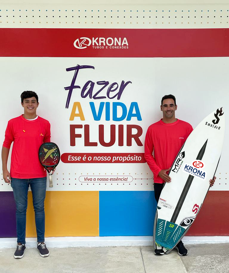 KRONA patrocina atletas de destaque no beach tennis e surf