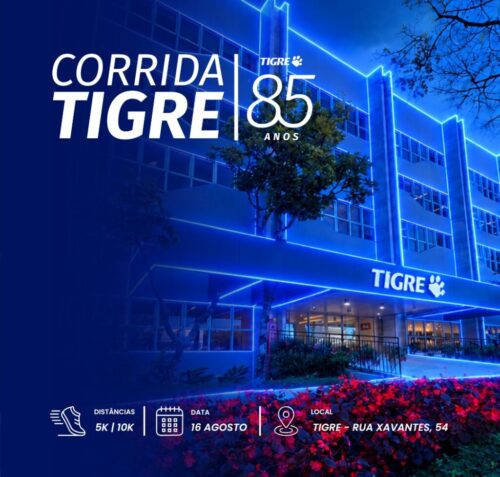 TIGRE CELEBRA 85 ANOS com corrida de rua aberta à comunidade em Joinville